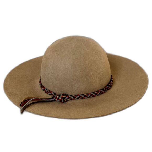CC Exclusives 100% Wool Wide-Rim Hat with Braid - Picture 1 of 5